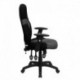 MFO High Back Ergonomic Black and Gray Mesh Task Chair with Adjustable Arms