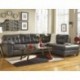 MFO Glamour Sectional with Right Side Facing Chaise in Gray DuraBlend