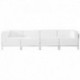 MFO Immaculate Collection White Leather 4 Piece Lounge Set