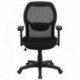 MFO Mid-Back Super Mesh Office Chair with Black Fabric Seat