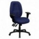 MFO High Back Navy Fabric Multi-Functional Ergonomic Task Chair with Arms