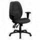 MFO High Back Gray Fabric Multi-Functional Ergonomic Task Chair with Arms