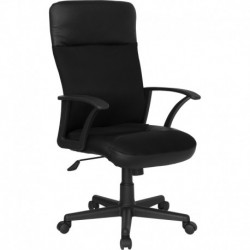 MFO High Back Black Leather / Mesh Combination Executive Swivel Office Chair