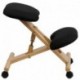 MFO Mobile Wooden Ergonomic Kneeling Chair in Black Fabric