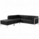 MFO Immaculate Collection Black Leather Sectional Configuration, 3 Pieces