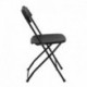 MFO 800 lb. Capacity Premium Black Plastic Folding Chair