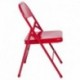 MFO Triple Braced & Double Hinged Red Metal Folding Chair