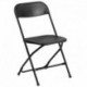 MFO 800 lb. Capacity Black Plastic Folding Chair