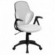 MFO Mid-Back Executive White Mesh Chair with Nylon Base