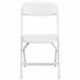 MFO 800 lb. Capacity White Plastic Folding Chair