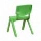 MFO Green Plastic Stackable School Chair with 10.5'' Seat Height