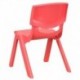 MFO Red Plastic Stackable School Chair with 10.5'' Seat Height