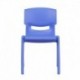 MFO Blue Plastic Stackable School Chair with 13.25'' Seat Height