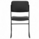 MFO 1000 lb. Capacity High Density Black Vinyl Stacking Chair with Sled Base