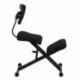 MFO Ergonomic Kneeling Chair with Black Mesh Back and Fabric Seat