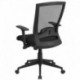 MFO Mid-Back Black Mesh Chair with Back Angle Adjustment
