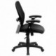 MFO Mid-Back Super Mesh Office Chair with Black Leather Seat