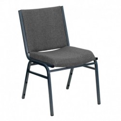 MFO Heavy Duty, 3'' Thickly Padded, Gray Upholstered Stack Chair