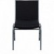MFO Heavy Duty, 3'' Thickly Padded, Black Patterned Upholstered Stack Chair