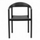 MFO 1000 lb. Capacity Black Plastic Cafe Stack Chair