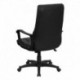 MFO High Back Traditional Black Leather Executive Swivel Office Chair