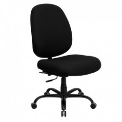 MFO 400 lb. Capacity Big & Tall Black Fabric Office Chair with Extra WIDE Seat