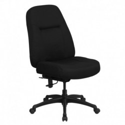 MFO 400 lb. Capacity High Back Big & Tall Black Fabric Office Chair with Extra WIDE Seat