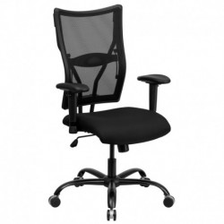 MFO 400 lb. Capacity Big & Tall Black Mesh Office Chair with Arms