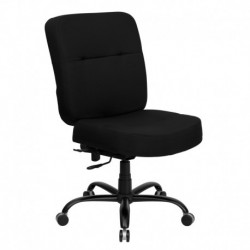 MFO 400 lb. Capacity Big & Tall Black Fabric Office Chair with Extra WIDE Seat