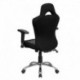 MFO Race Car Inspired Bucket Seat Office Chair in Gray & Black Mesh