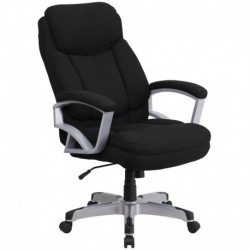 MFO 500 lb. Capacity Big & Tall Black Fabric Executive Office Chair