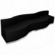 MFO Inspiration Collection Black Leather Reception Configuration, 4 Pieces