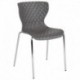 MFO Diana Collection Contemporary Design Gray Plastic Stack Chair
