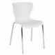 MFO Diana Collection Contemporary Design White Plastic Stack Chair