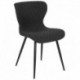 MFO Oscar Collection Contemporary Upholstered Chair in Black Fabric