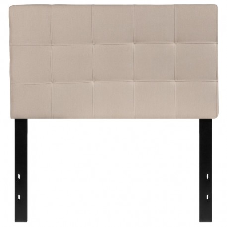 MFO Gale Collection Twin Size Headboard in Beige Fabric
