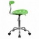 MFO Vibrant Apple Green and Chrome Computer Task Chair with Tractor Seat