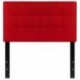 MFO Gale Collection Twin Size Headboard in Red Fabric