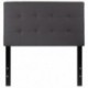 MFO Lennox Collection Twin Size Headboard in Gray Vinyl