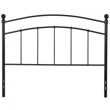 MFO Stanford Collection Decorative Black Metal Full Size Headboard