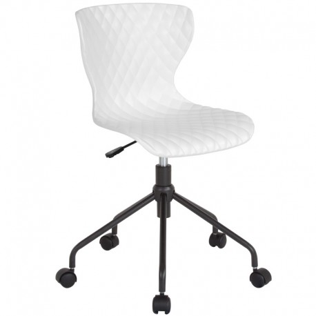 MFO Arthur Collection Contemporary Design White Plastic Task Office Chair
