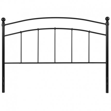 MFO Stanford Collection Decorative Black Metal Queen Size Headboard