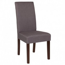MFO Clementine Collection Light Gray Fabric Parsons Chair