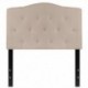MFO Diana Collection Twin Size Headboard in Beige Fabric