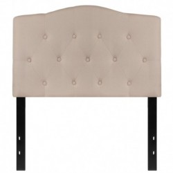 MFO Diana Collection Twin Size Headboard in Beige Fabric