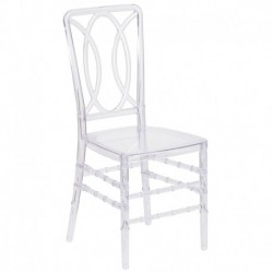 MFO Phantom Collection Crystal Stacking Chair with Designer Back