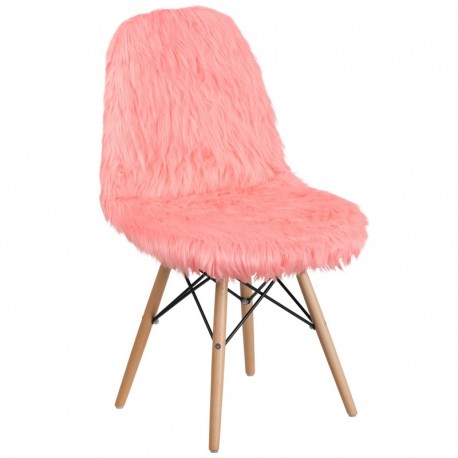MFO Shaggy Dog Hermosa Pink Accent Chair