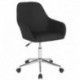 MFO Colette Collection Mid-Back Chair in Black Fabric