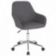 MFO Colette Collection Mid-Back Chair in Dark Gray Fabric
