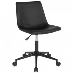 MFO Camila Collection Task Chair in Black Leather